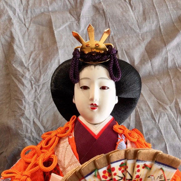 Vintage Japanese Hina Dolls Emperor and Empress Dolls - Picture 11 of 16